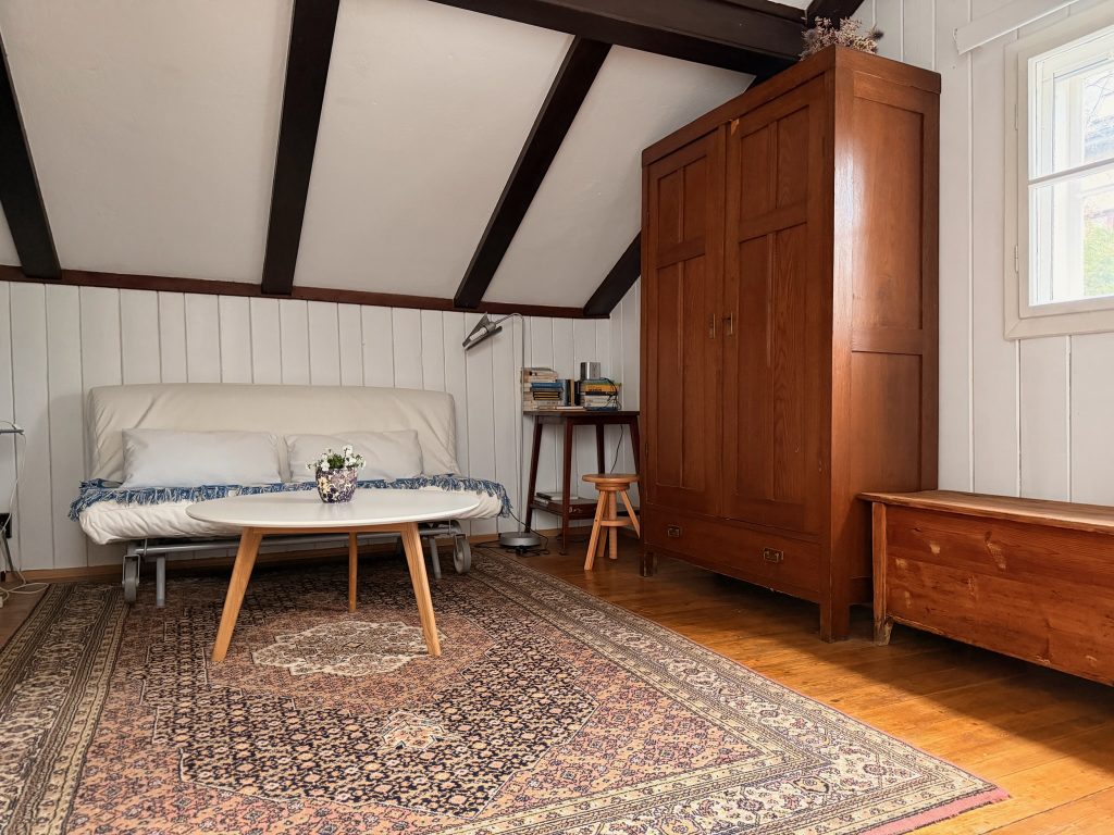 Bed & Breakfast Braunsteiner Apartment 1, Sofa und Couchtisch